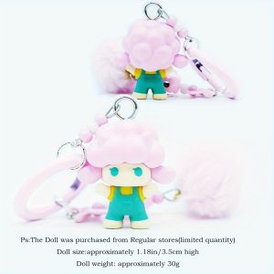 1pcs Limited Edition POP MART Accessories Keychain Cute Keychain Key Ring Key Bag Handbag Mobile Phone Pendant Car Pendant Holiday Birthday Gift