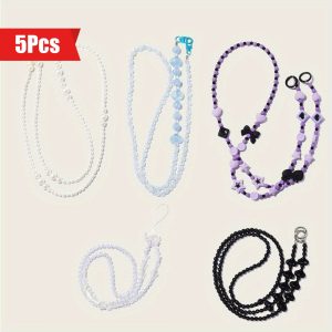 5pcs Long bag chains  Phone case Chains Fkey chains FCross body chains Accessories Cellphone Smartphone Christmas Gifts